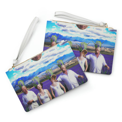 "Lavender Family Reunion: A Blooming Celebration" - Die Alien Clutch Bag