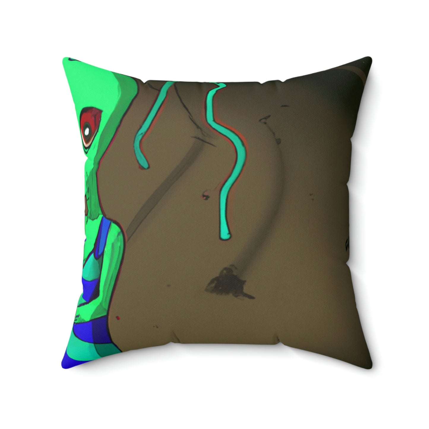 Lost in Space: The Alien's Adventure Without a Map - The Alien Square Pillow