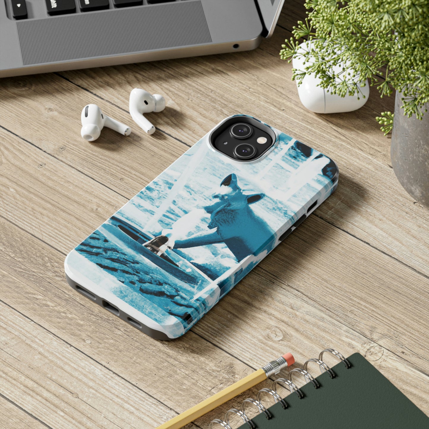 "Foxy Herumtollen im Brunnen" - Die Alien Tough Phone Cases