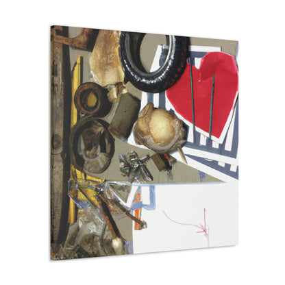 "A Celebration of Local Beauty: A Found Object Collage" - Canvas