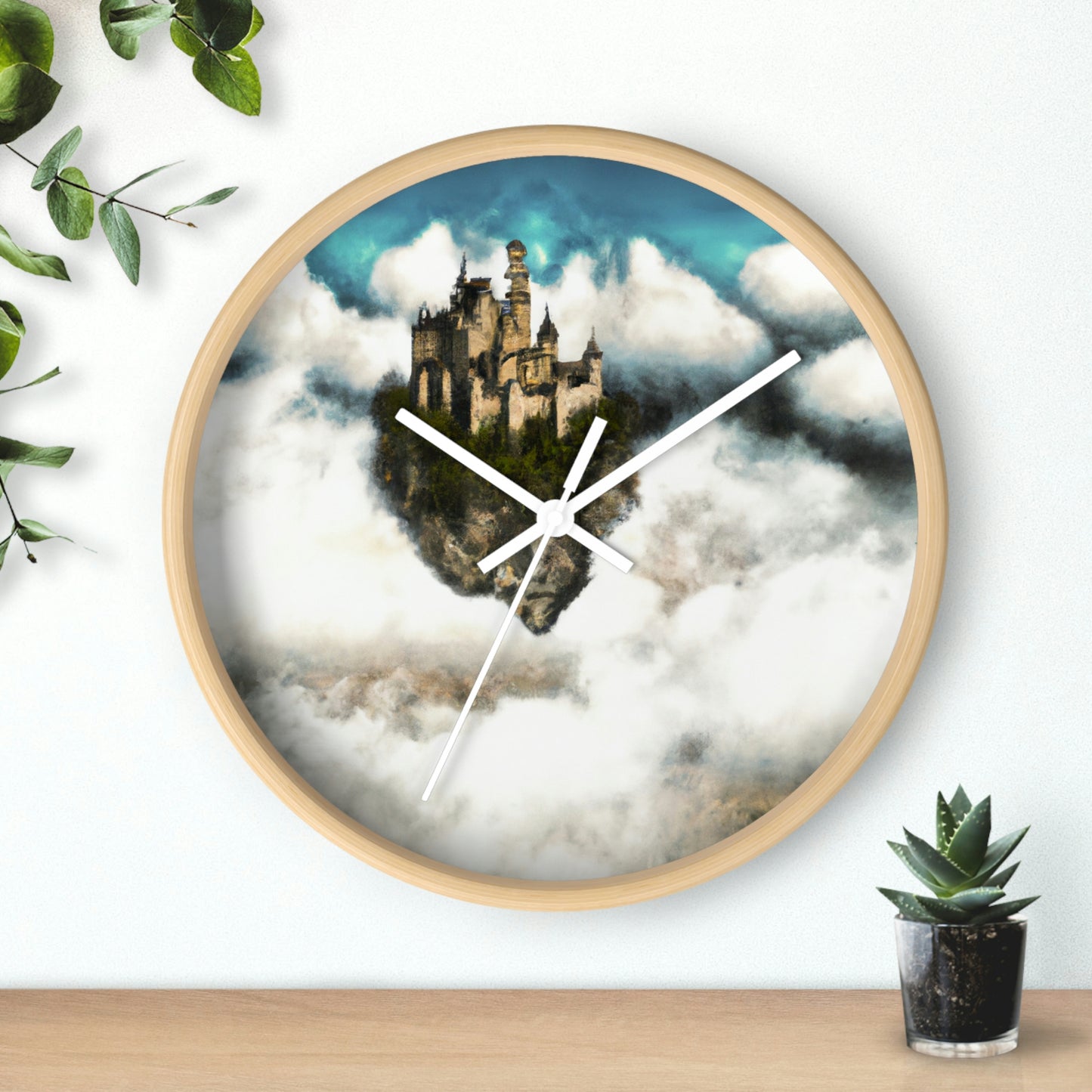 Mystic Castle in the Sky - The Alien Wall Clock