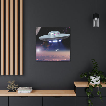 "Invasion des kosmischen Himmels" - Die Alien-Canva