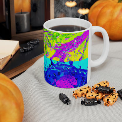 "A Rainbow of Feathered Friends" - The Alien Ceramic Mug 11 oz