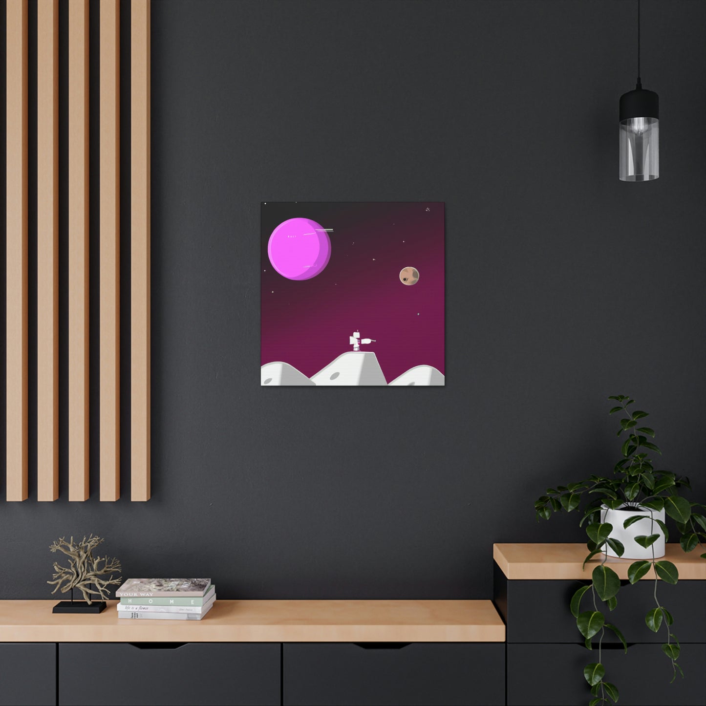 "Una odisea lunar: explorando otro mundo" - The Alien Canva