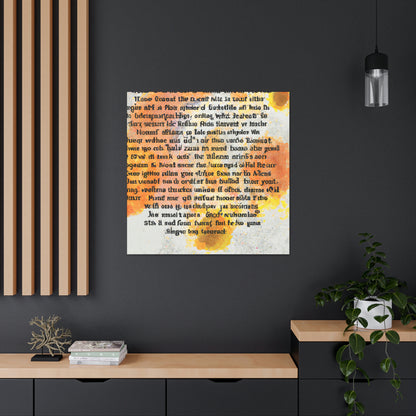 "Poetic Inspiration: An Artistic Expression" - Canvas