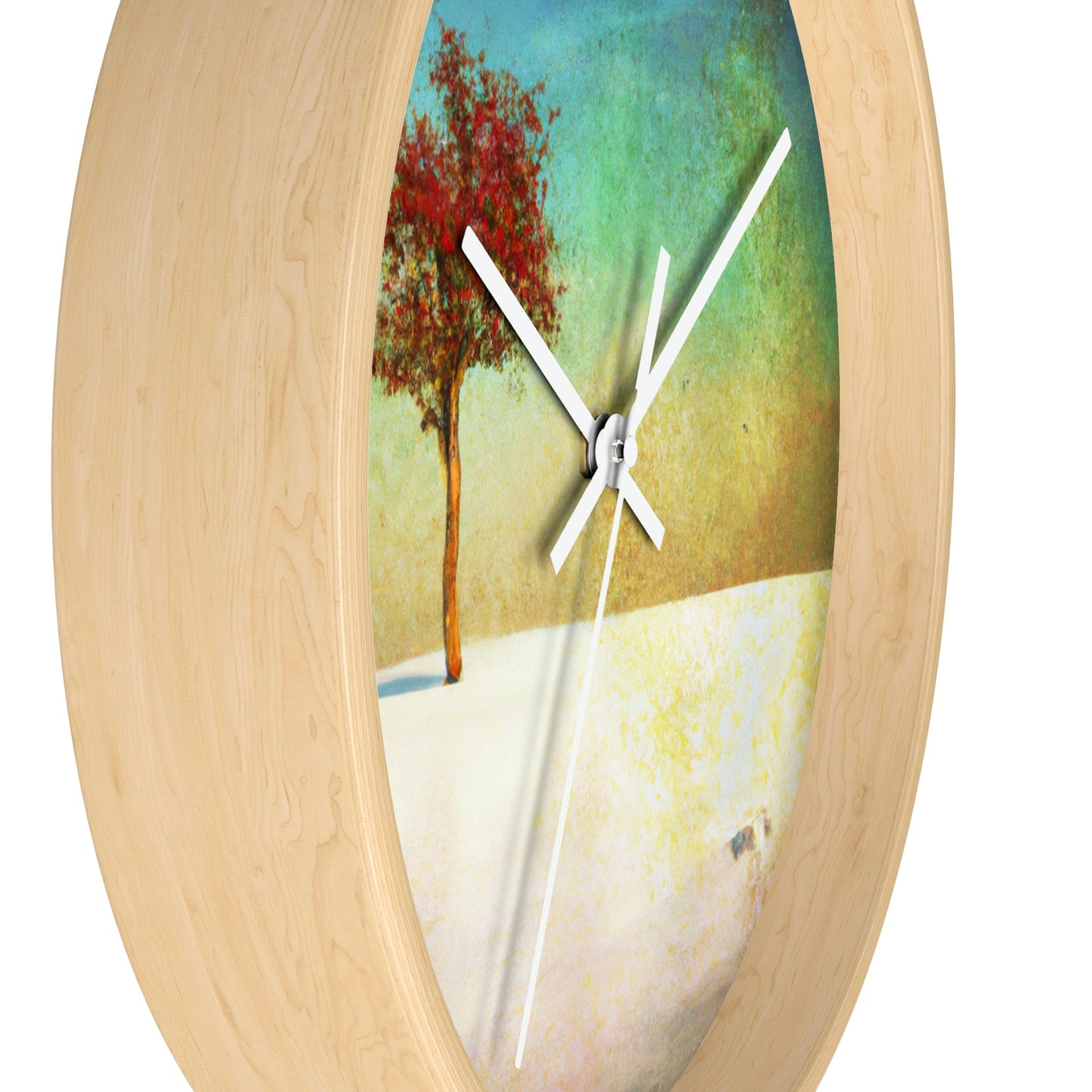 "Alone in the Snowy Meadow" - The Alien Wall Clock