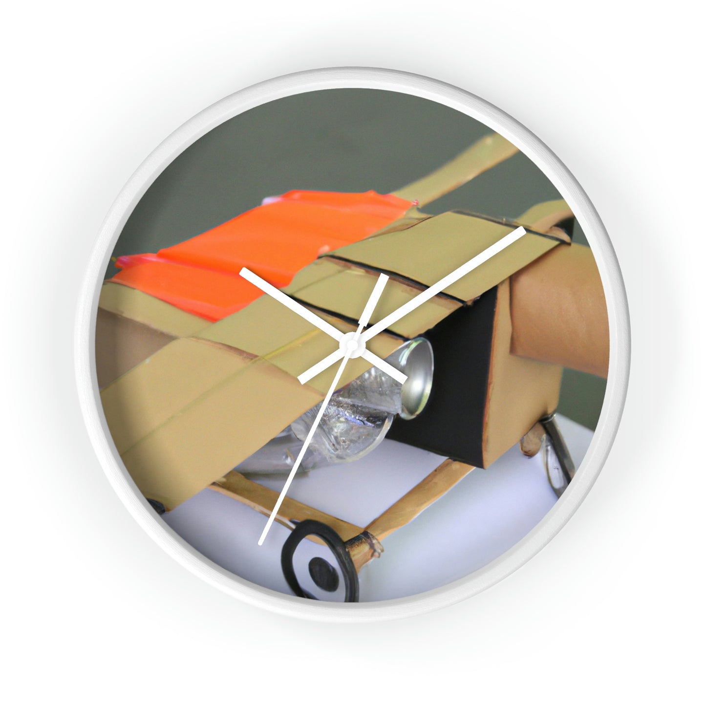 "Building a Better Flyer: Crafting a Recycled Flying Machine" - Die Alien-Wanduhr