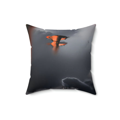 Invasion of the Storm Aliens - The Alien Square Pillow