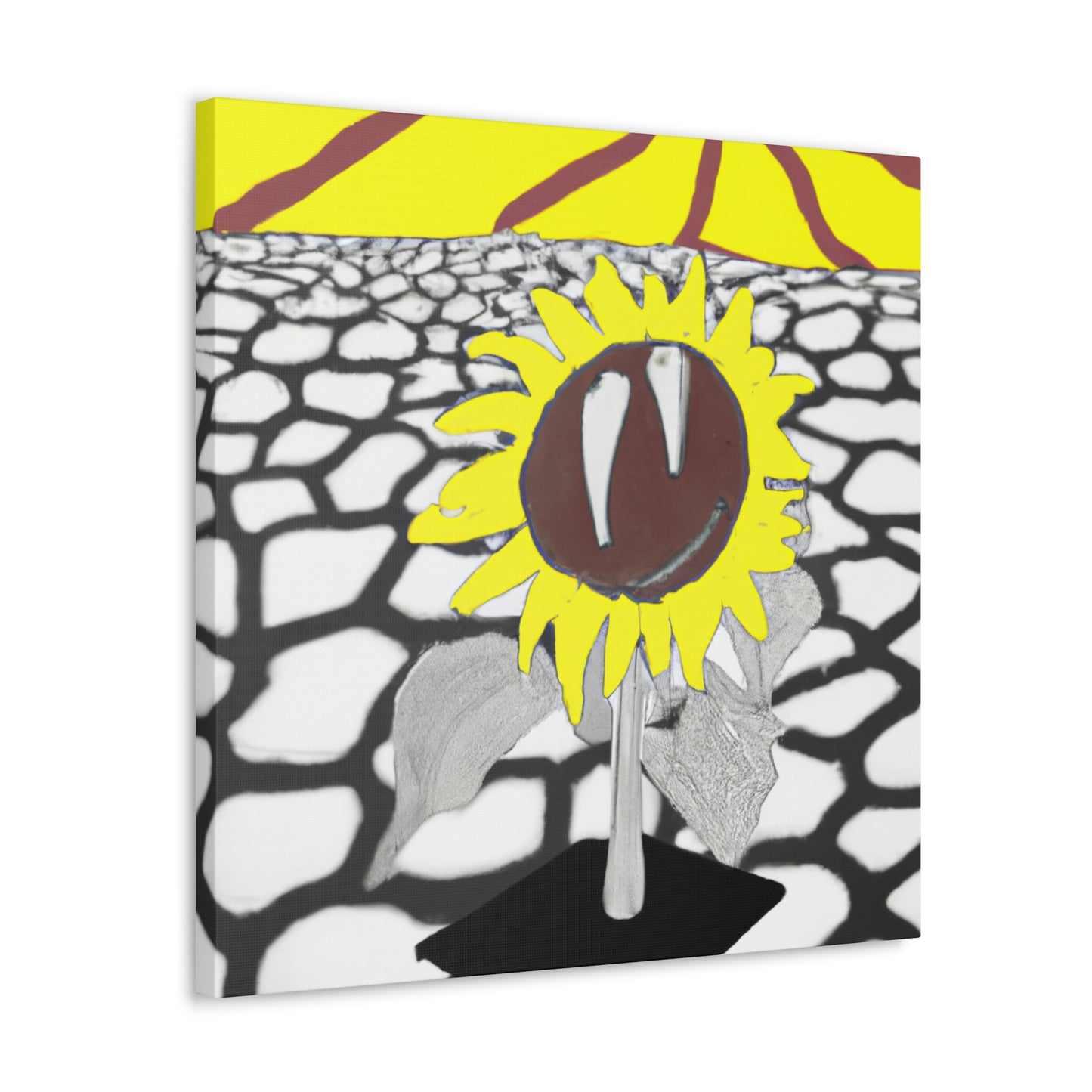 "Un girasol que se marchita en un campo reseco" - The Alien Canva