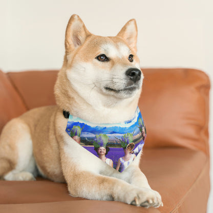 "Lavender Family Reunion: A Blooming Celebration" - The Alien Pet Bandana Collar