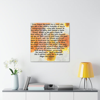 "Poetic Inspiration: An Artistic Expression" - Canvas