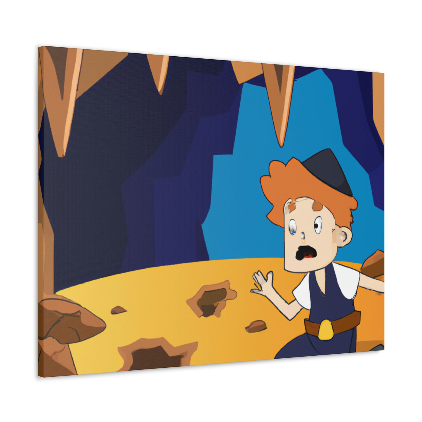 "The Mysterious Cave of the Brave Explorer" - The Alien Canva