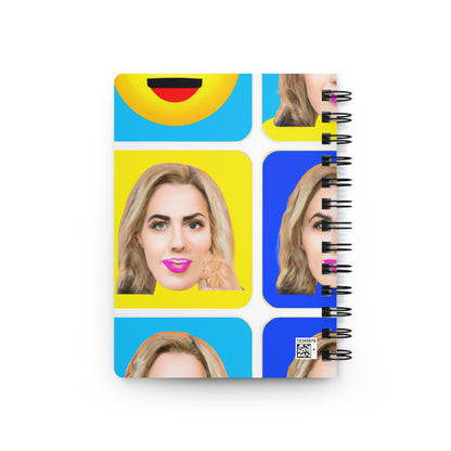 "Eine Berühmtheit mit einem Emoji versehen: Ein Pop-Art-Porträt" - The Alien Spiral Bound Journal