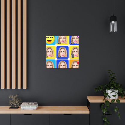 „Eine Berühmtheit mit einem Emoji versehen: Ein Pop-Art-Porträt“ – The Alien Canva