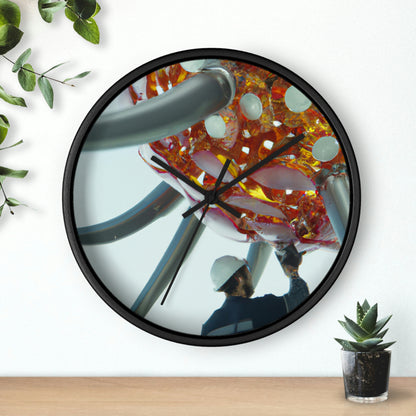 "Robotic Flower Power" - El reloj de pared alienígena