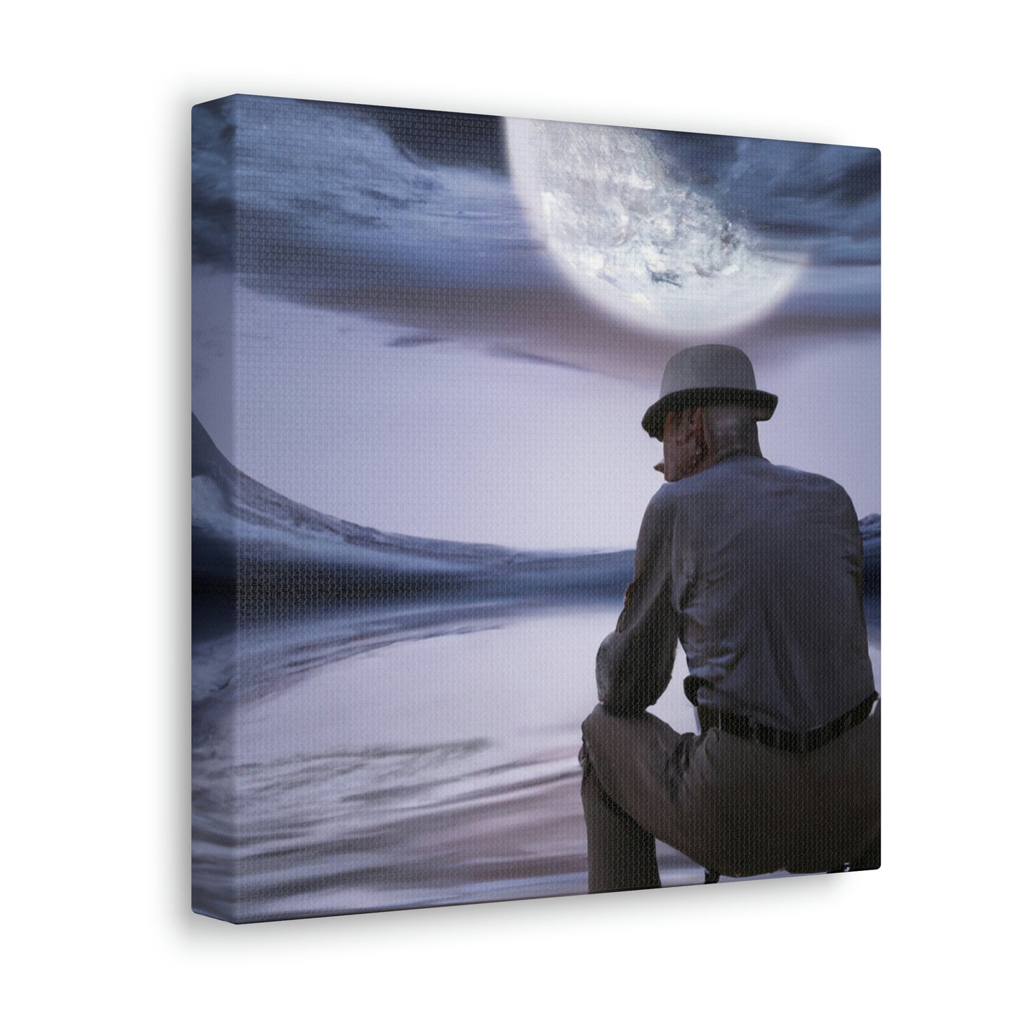 Moonlight Reflections on a Quiet Lake - The Alien Canva