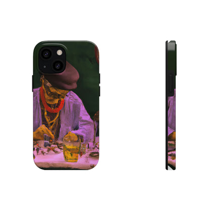 "Ein Meister des Ausbesserns: Ein älterer Uhrmacher, der eine antike Uhr restauriert" - The Alien Tough Phone Cases