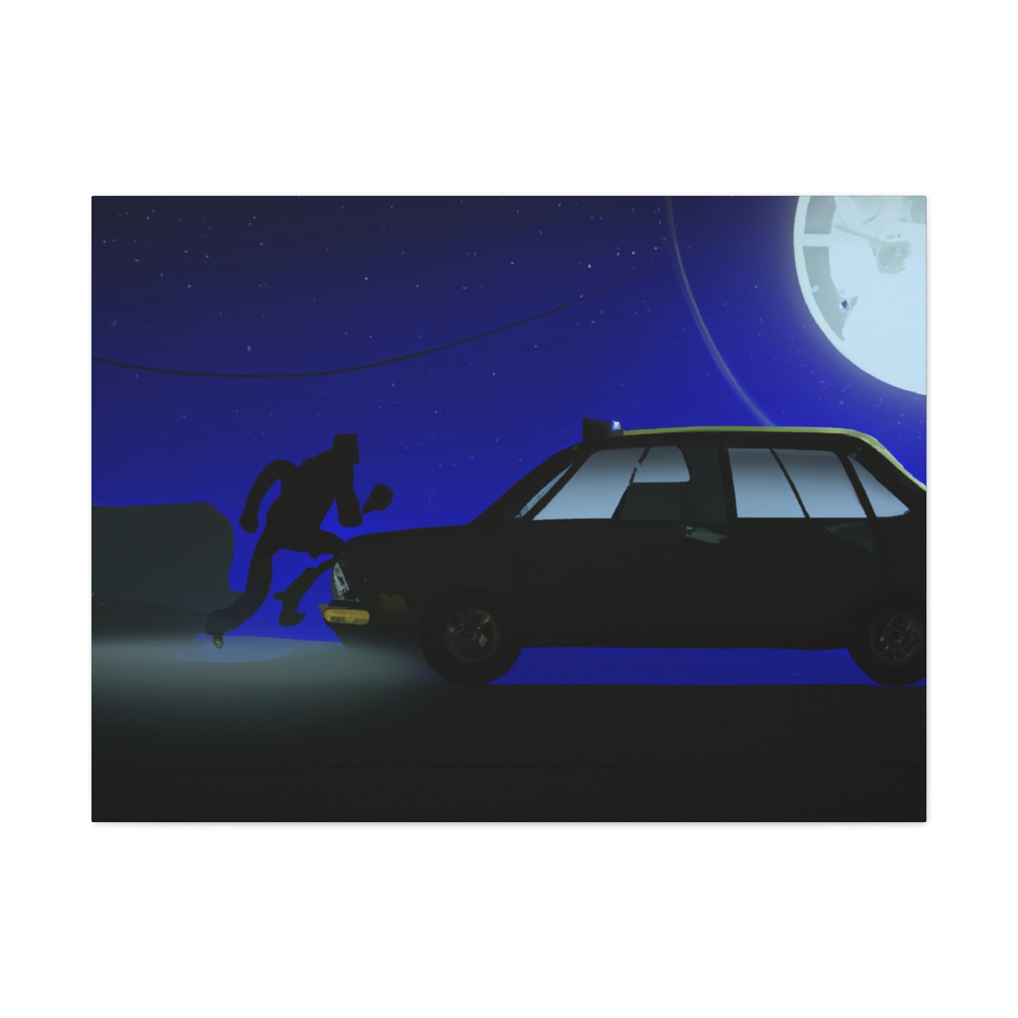 "Die Kunst des Moonlight Joyriding" - The Alien Canva