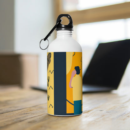 "Escape from the Museum Monster" - The Alien Stainless Steel Water Bottle