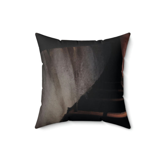 "Ascending Into the Unknown" - The Alien Square Pillow