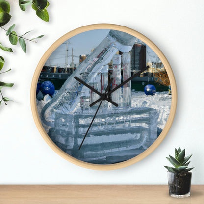 "Frozen Melodies: Crafting Music with Ice" - The Alien Wall Clock