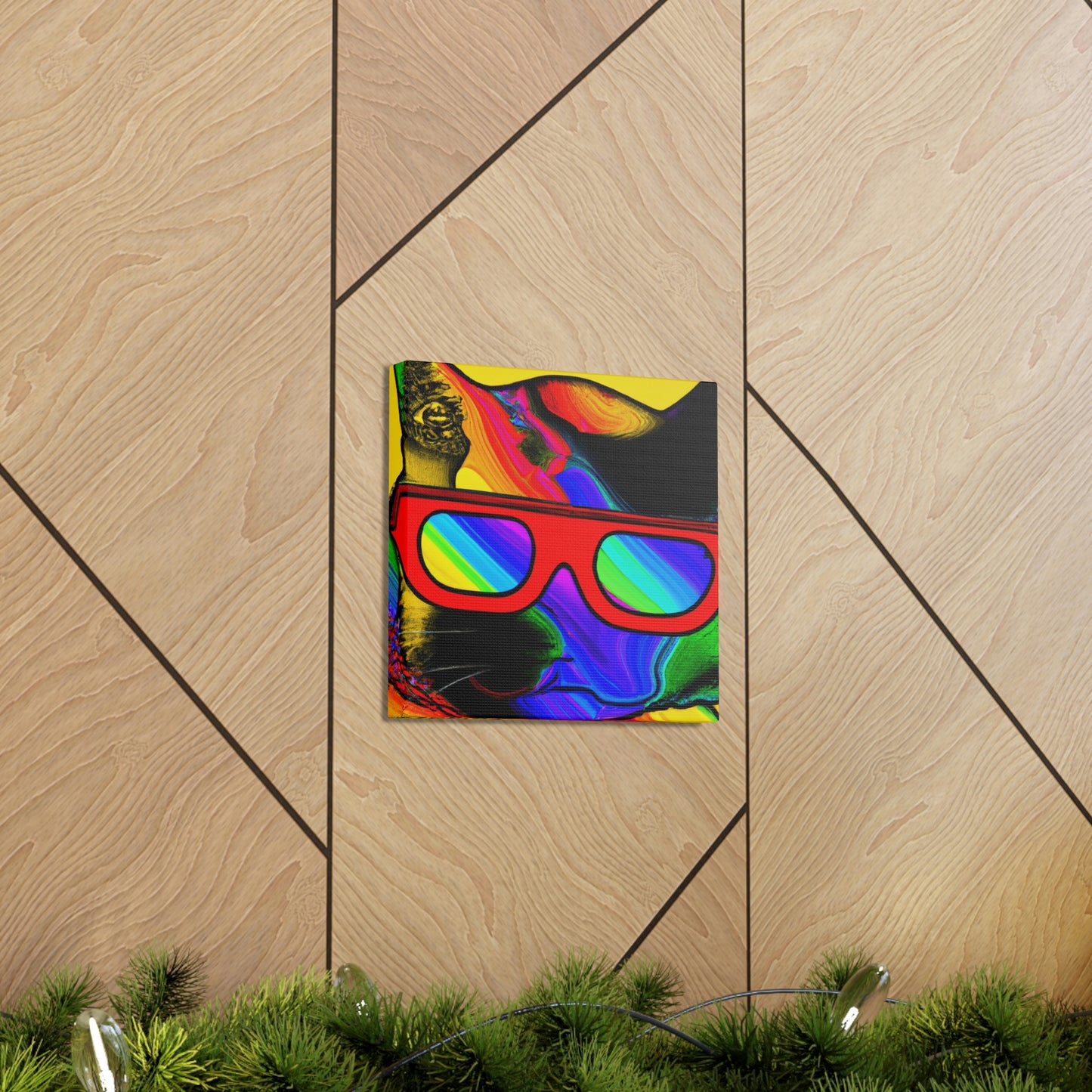 "Coole Katze mit Sonnenbrille" - The Alien Canva