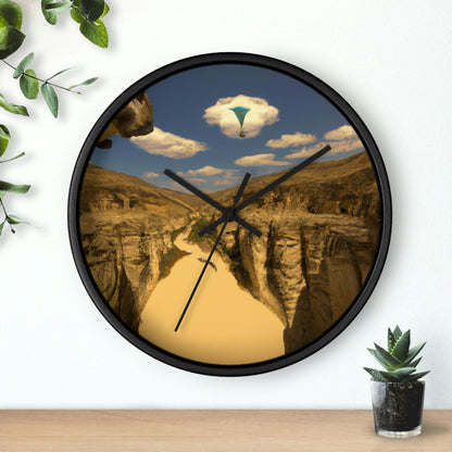 "Feline Flight Over the Grand Gulch" - The Alien Wall Clock