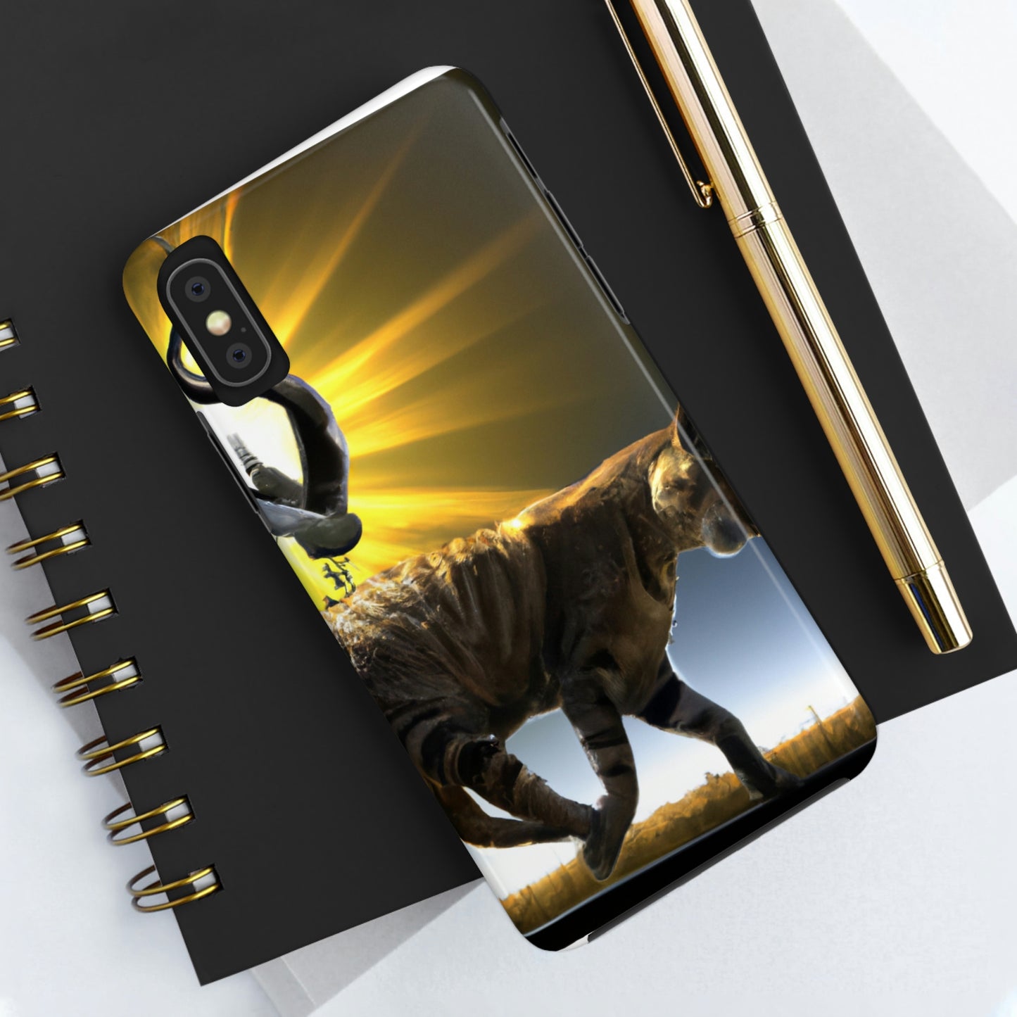 "A Purrfect Sunbeam Moment" - Die Alien Tough Phone Cases