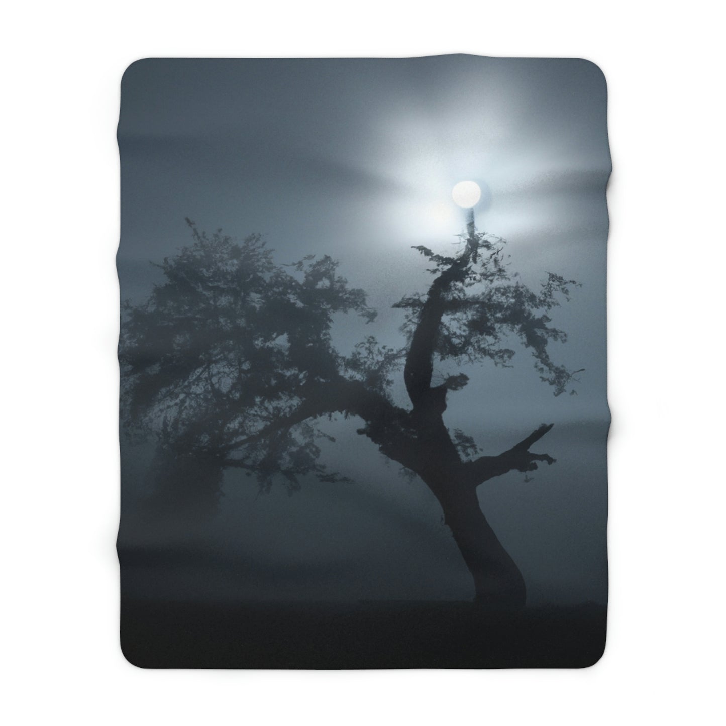 "A Shining Sentinel in the Mist” - The Alien Sherpa Fleece Blanket