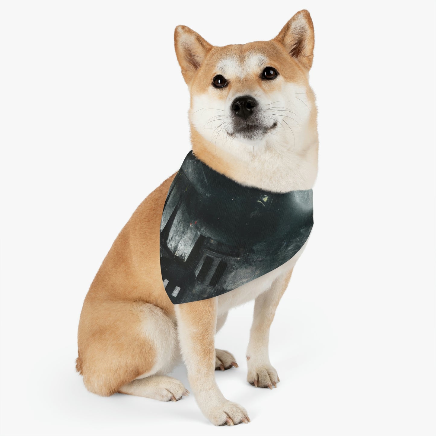 "Luminous Nocturne: A City Lit By Moonlight" - The Alien Pet Bandana Collar