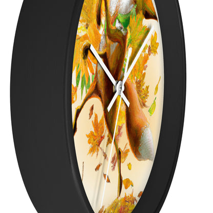 "Autumnal Adventure: A Fox's Mischief" - The Alien Wall Clock