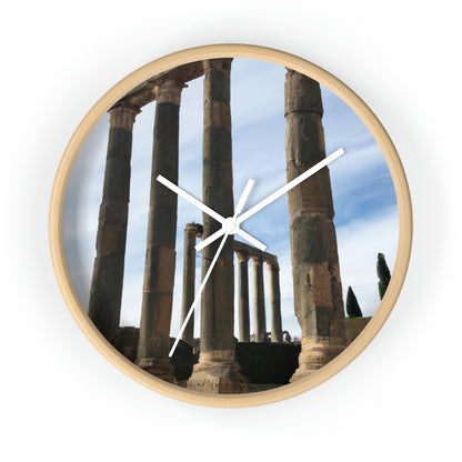 "Lost in Ancient Ruins: A Wanderlust Odyssey" - The Alien Wall Clock