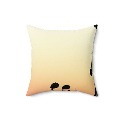 "Forgotten in the Sunset" - The Alien Square Pillow