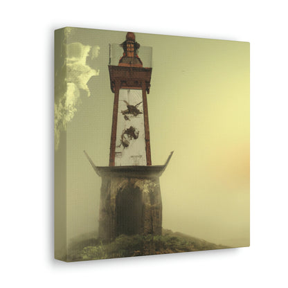 "Faro fantasmal en la niebla" - The Alien Canva