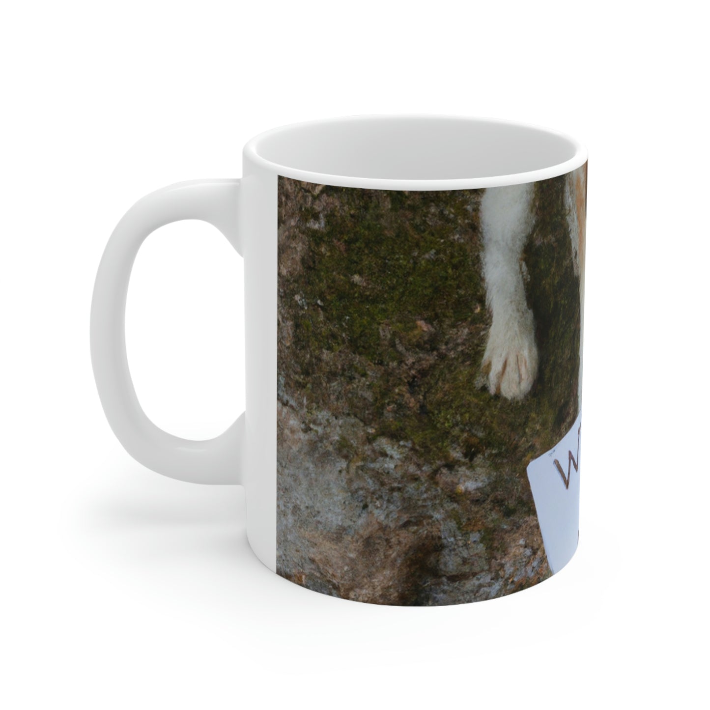 "A Heartbreaking Search: The Lost Dog's Plea for Reunion" - The Alien Ceramic Mug 11 oz