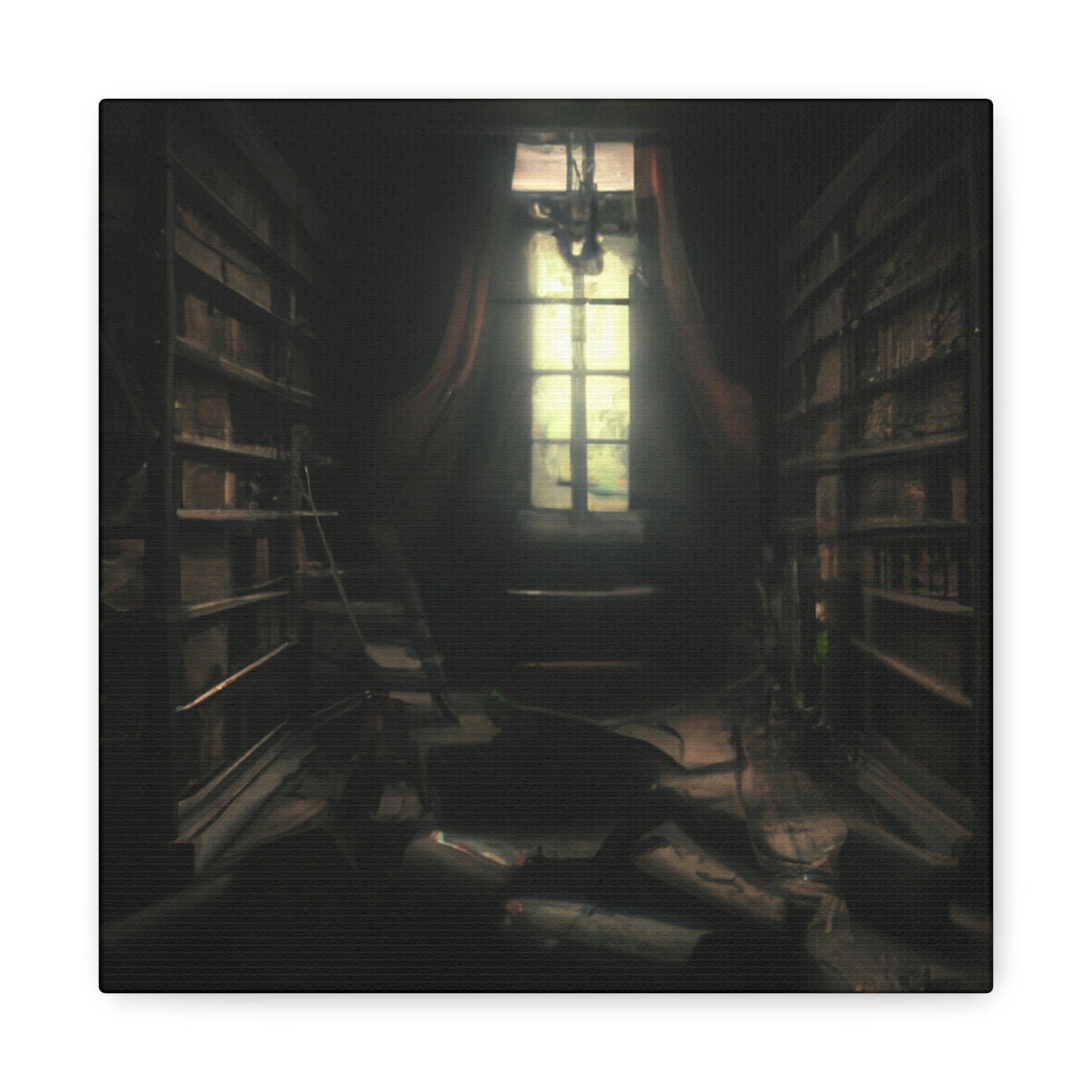 "La biblioteca secreta de las sombras" - The Alien Canva