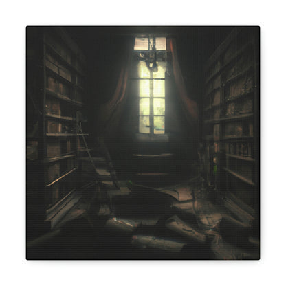 "La biblioteca secreta de las sombras" - The Alien Canva