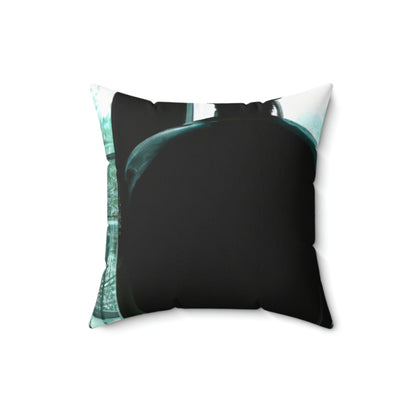 Sad Solitude - The Alien Square Pillow