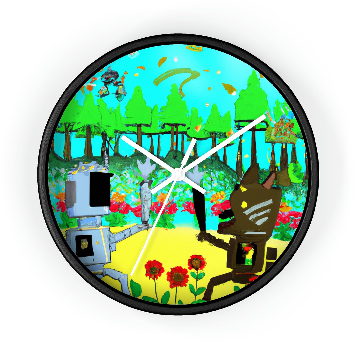 Robo Garden Wars - El reloj de pared alienígena