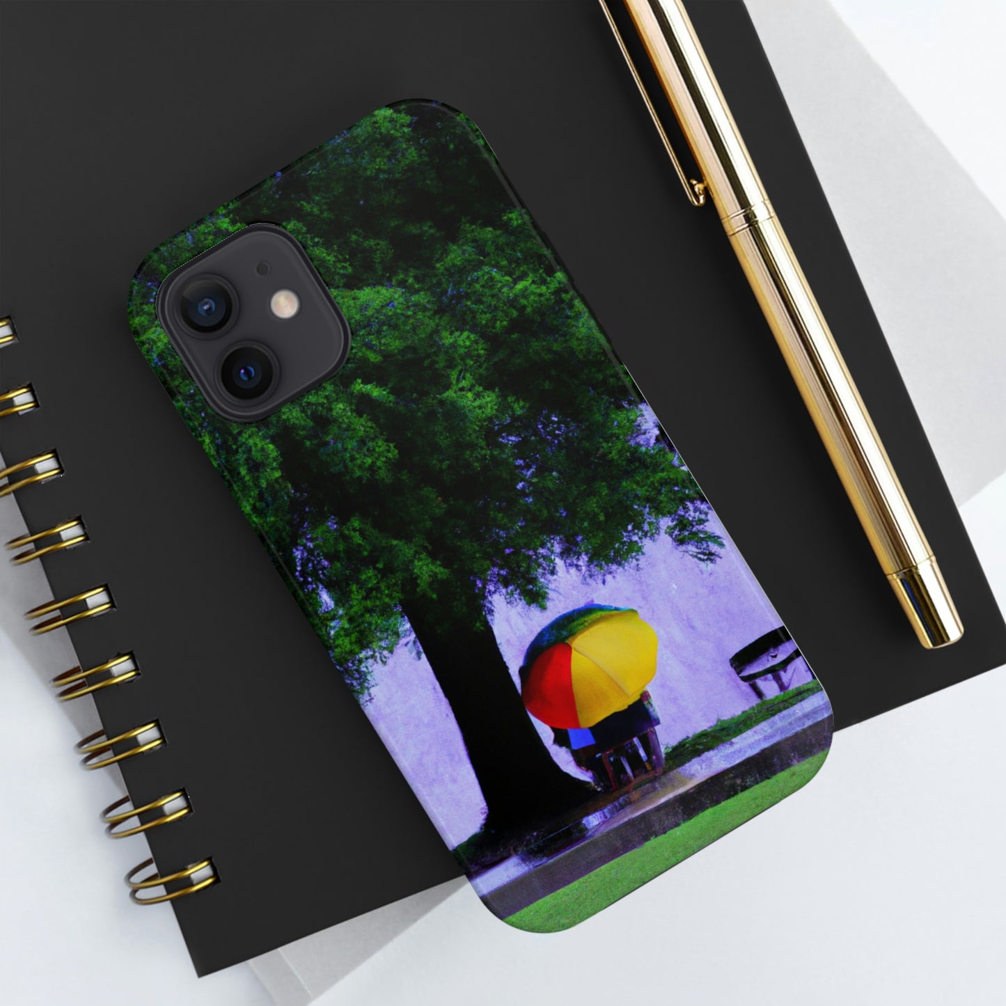 "Beneath the Rainy Sky." - The Alien Tough Phone Cases