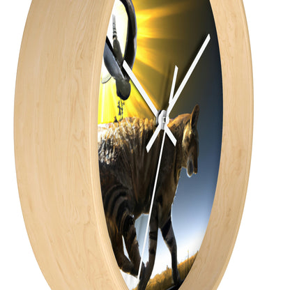 "A Purrfect Sunbeam Moment" - The Alien Wall Clock