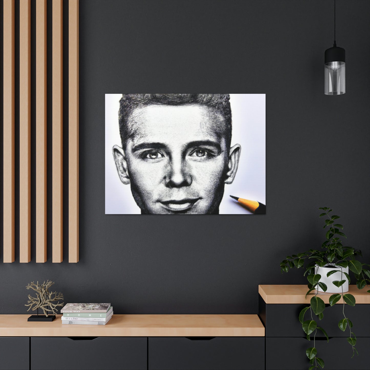 "Playing with Monochrome: Create a Celebrity Portrait with Pens" - The Alien Canva