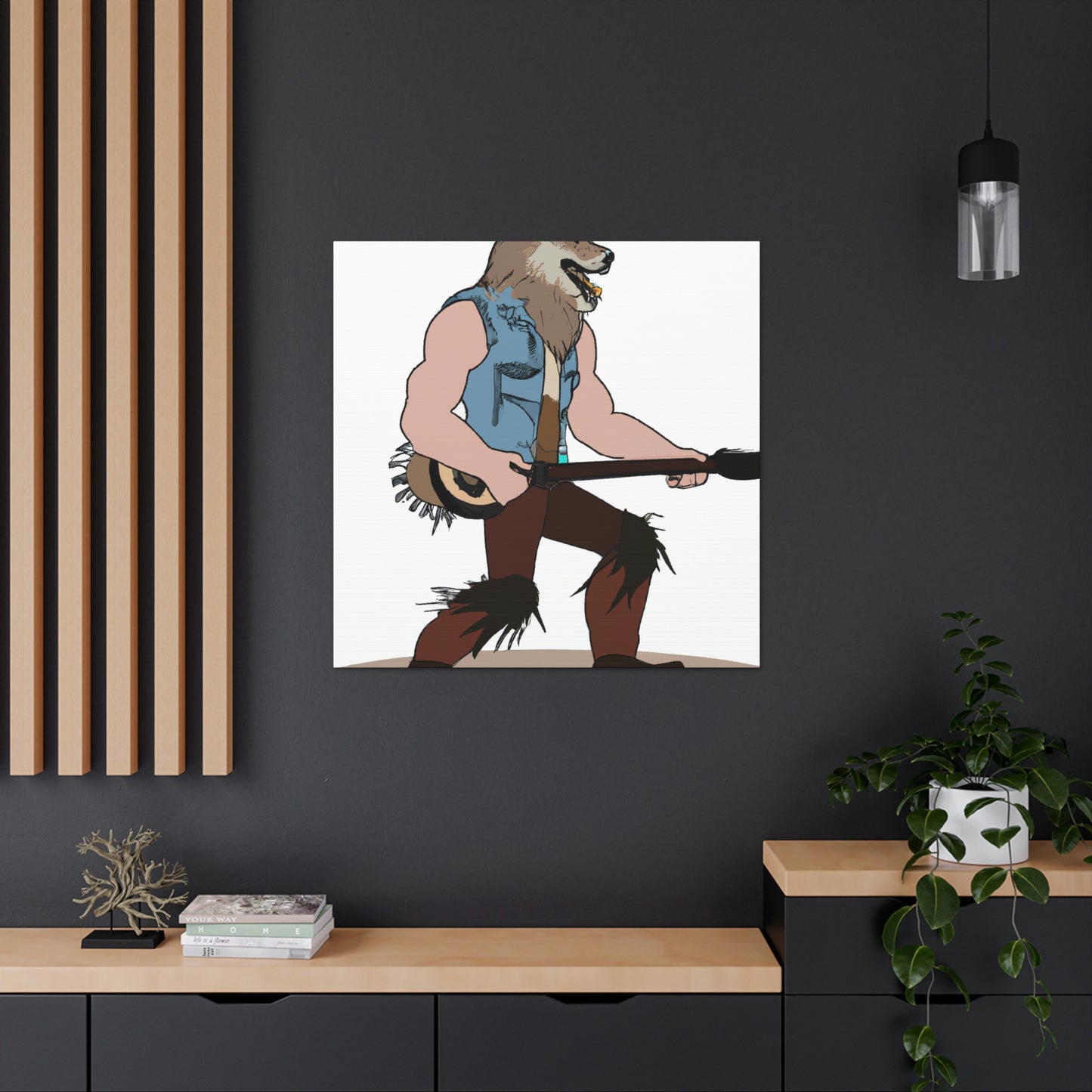 "Howling Highwayman: The Banjo-Playing Werewolf Biker" - The Alien Canva