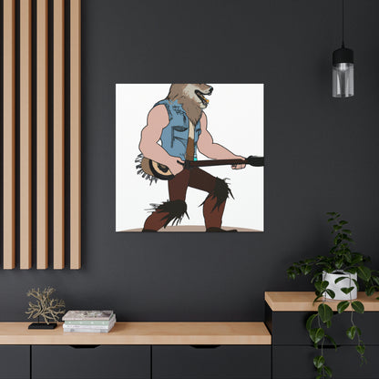 "Howling Highwayman: The Banjo-Playing Werewolf Biker" - The Alien Canva