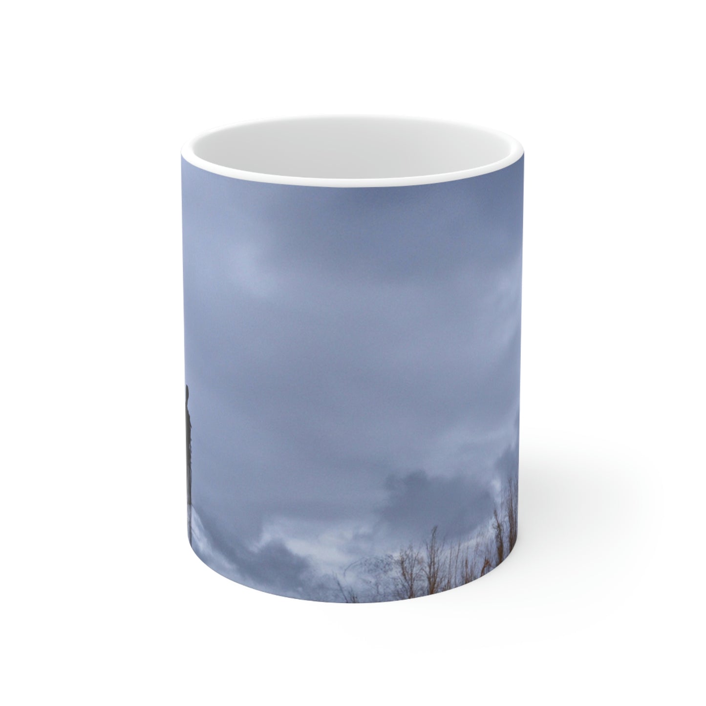 "Lonely Sentinels in the Autumn Sky" - The Alien Ceramic Mug 11 oz