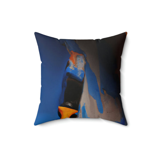 "Ruhe nach dem Sturm" - Das Alien Square Pillow