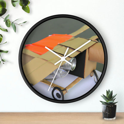 "Building a Better Flyer: Crafting a Recycled Flying Machine" - Die Alien-Wanduhr