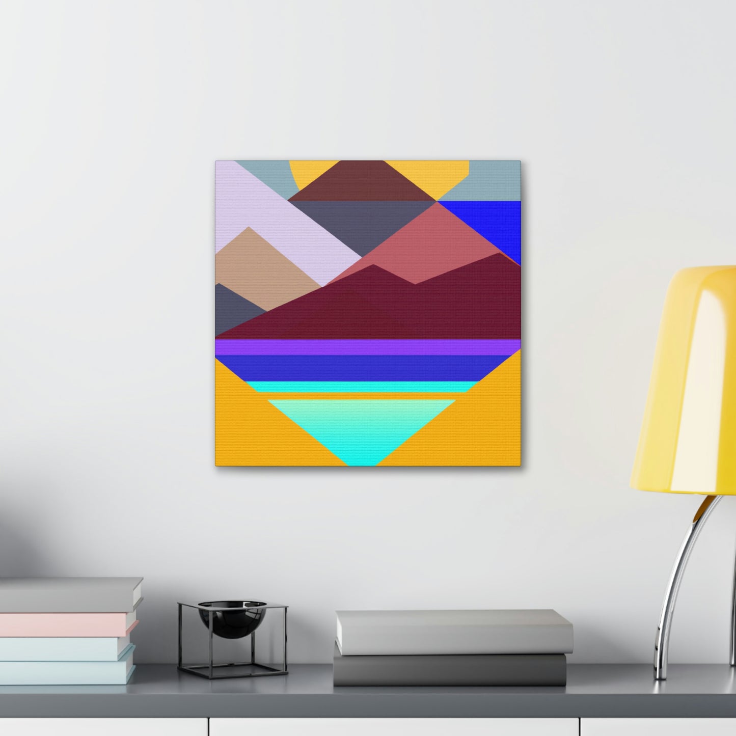 "Geometric Landscape" - Canvas