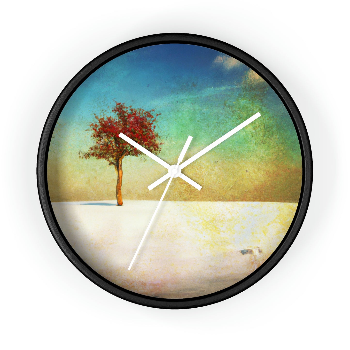 "Alone in the Snowy Meadow" - The Alien Wall Clock