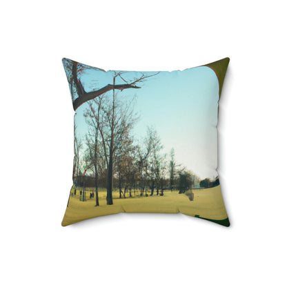 "Alien Parked Tales" - The Alien Square Pillow